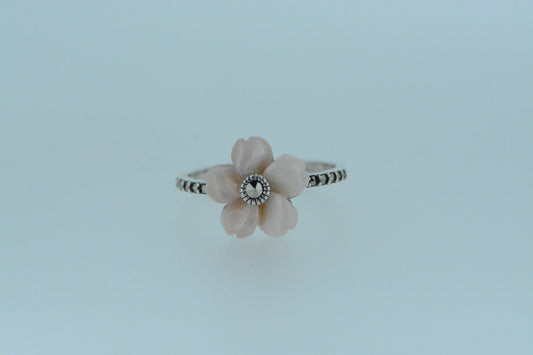 Pink Shell Flower Ring