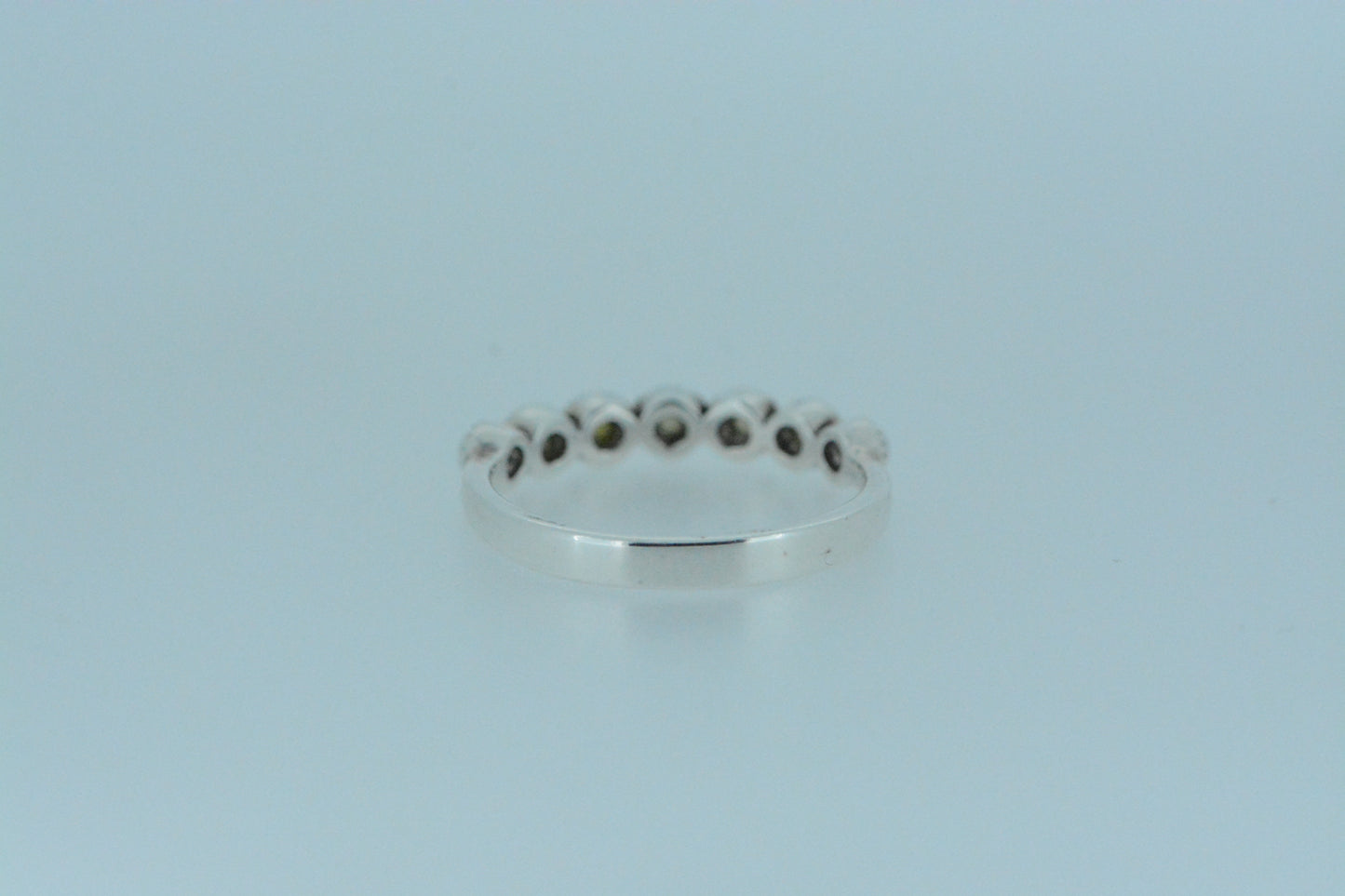 Pearl Half Eternity Ring