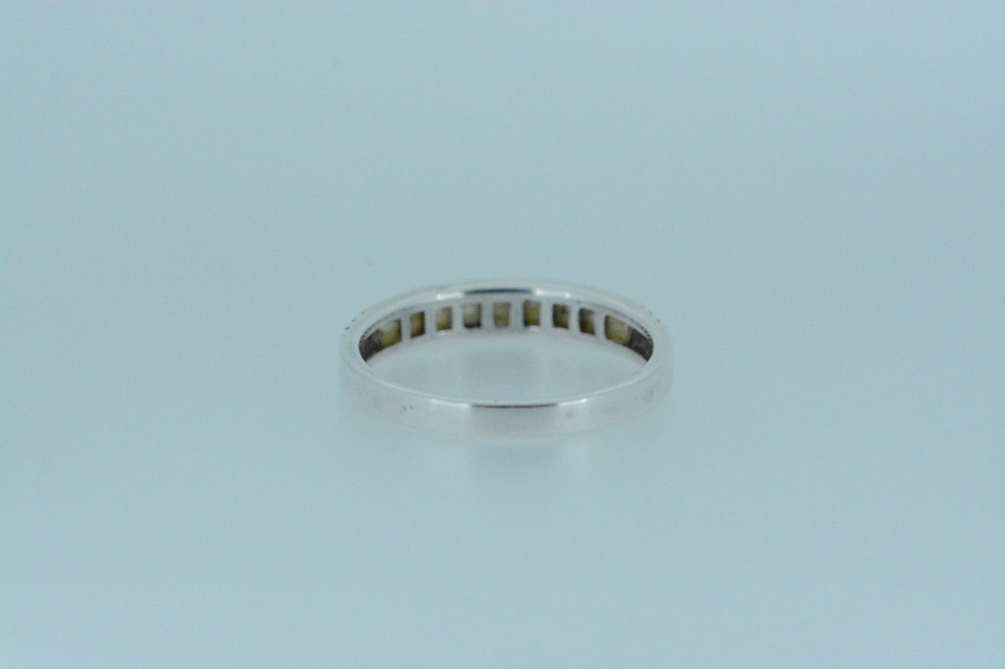 Pearl Half Eternity Ring