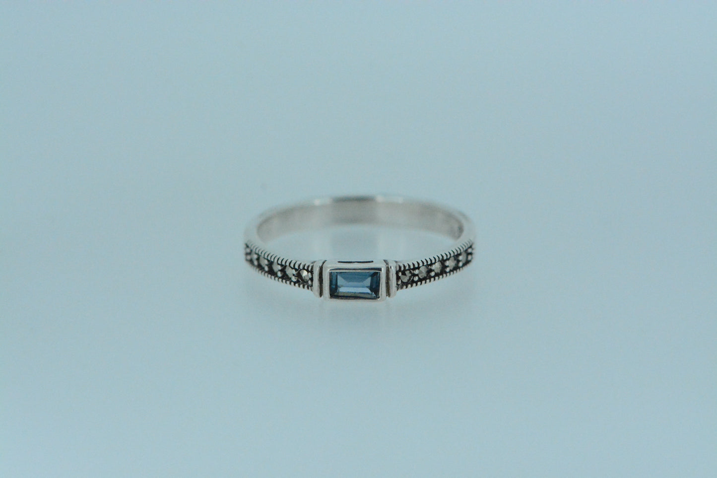London Blue Topaz Solitaire Ring