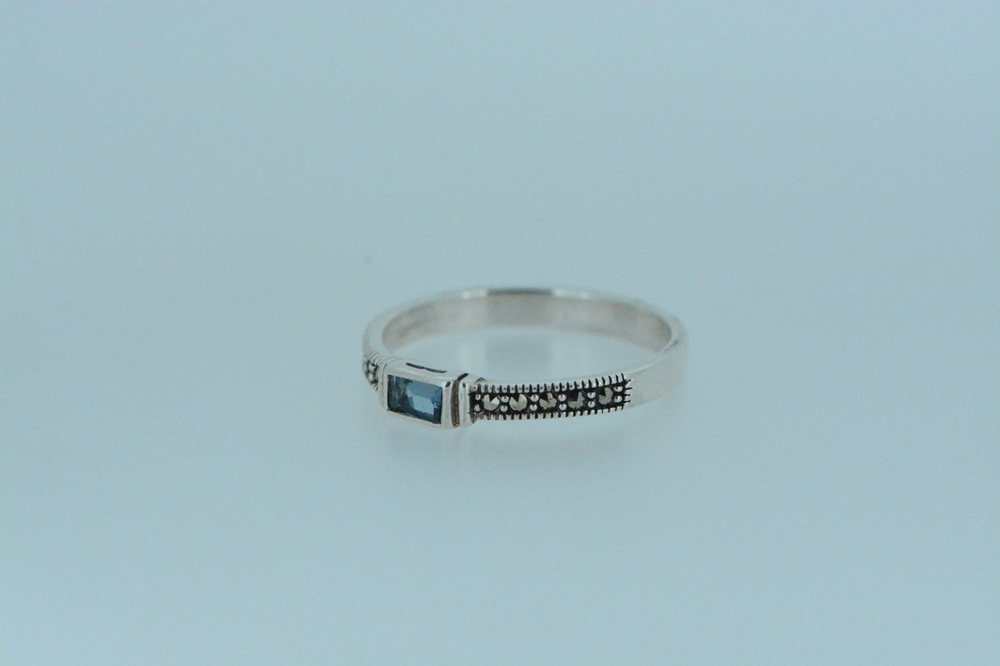 London Blue Topaz Solitaire Ring