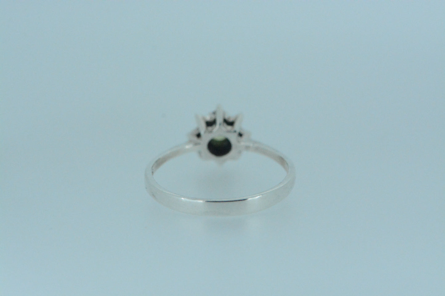 Peridot Flower Ring