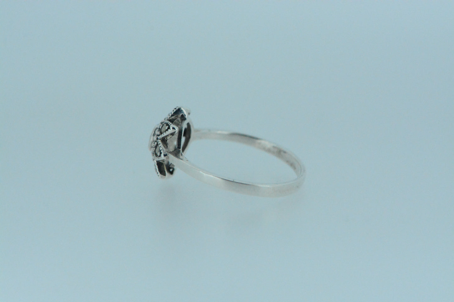 Pink Topaz Flower Ring