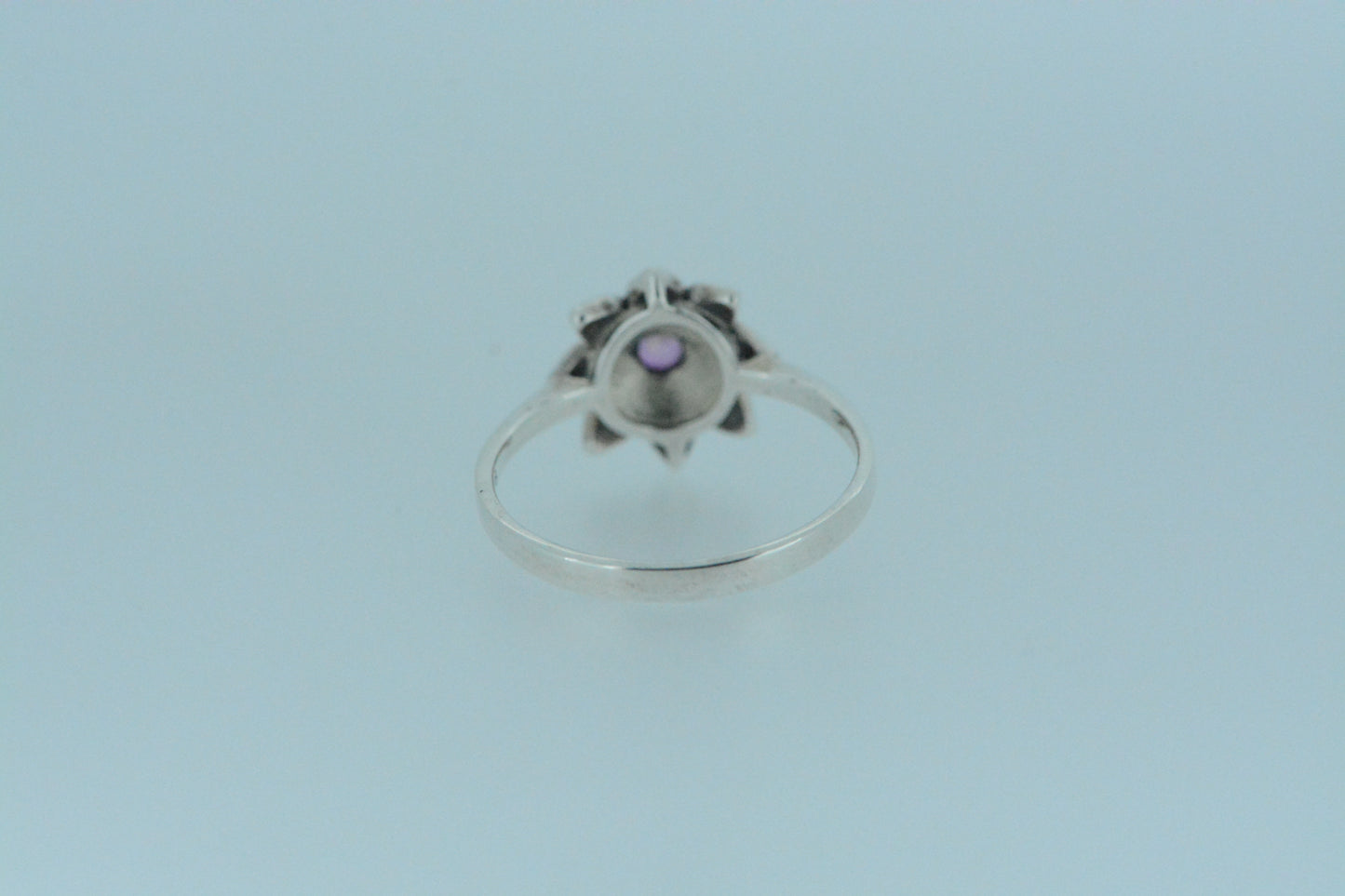 Pink Topaz Flower Ring