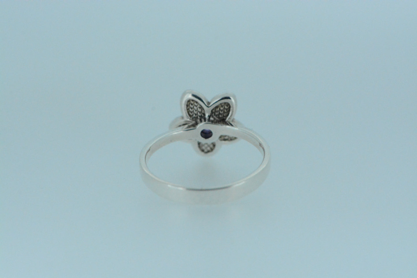 Pink Topaz Flower Ring