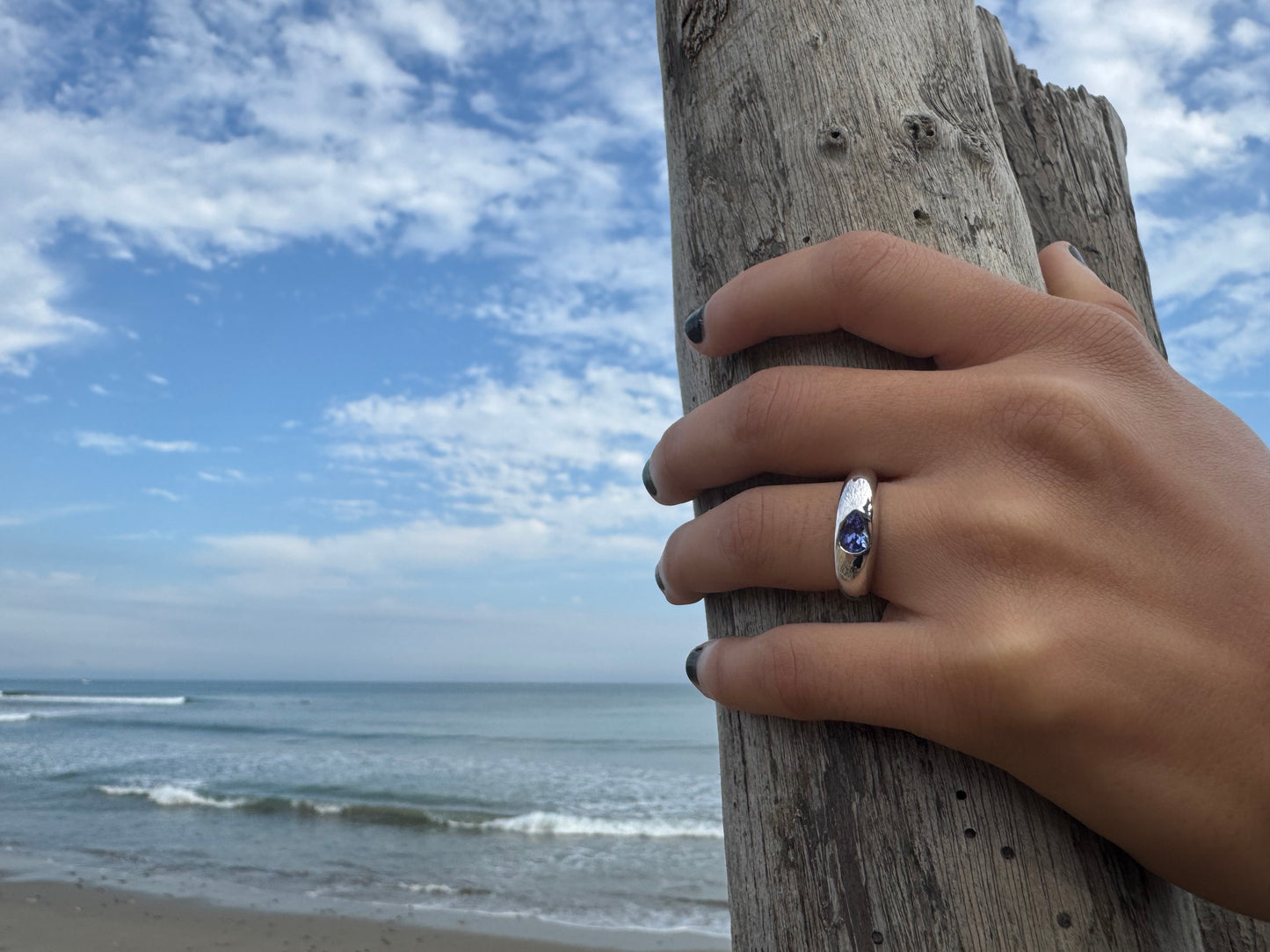 Tanzanite Waterdrop Ring