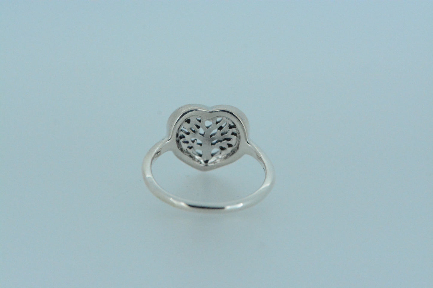Marcasite Heart & Tree Of Life Ring
