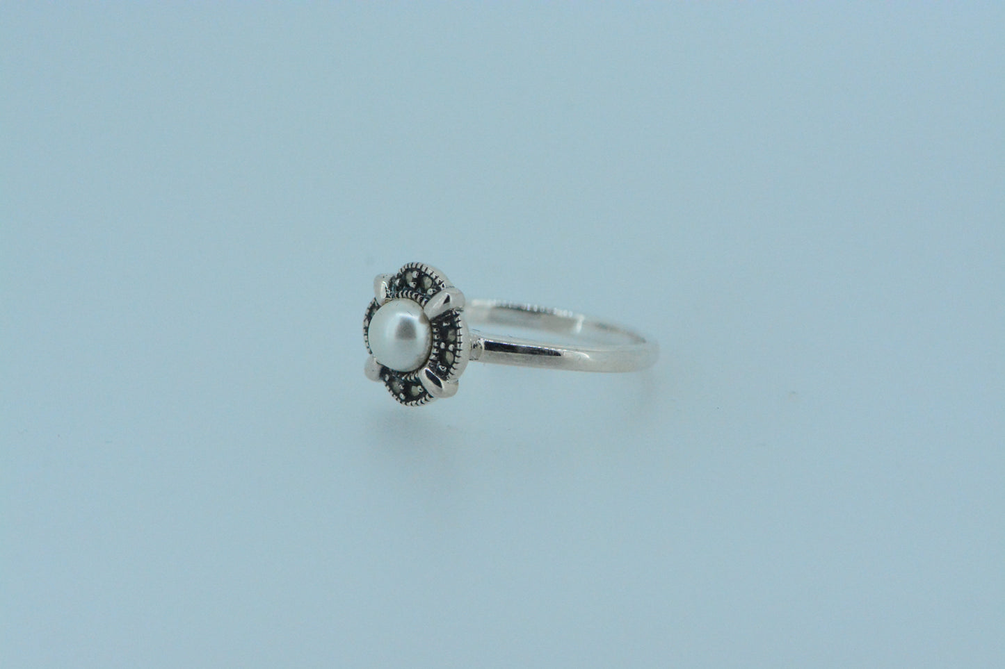 Pearl & Marcasite Ring