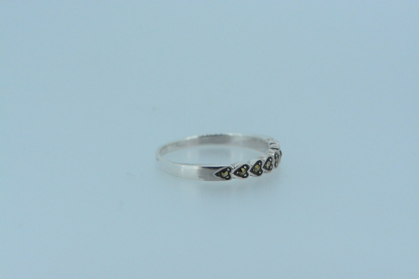 Marcasite Hearts Ring