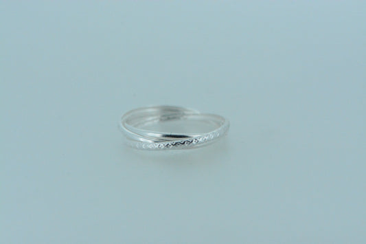 Thin Triple Stacking Ring