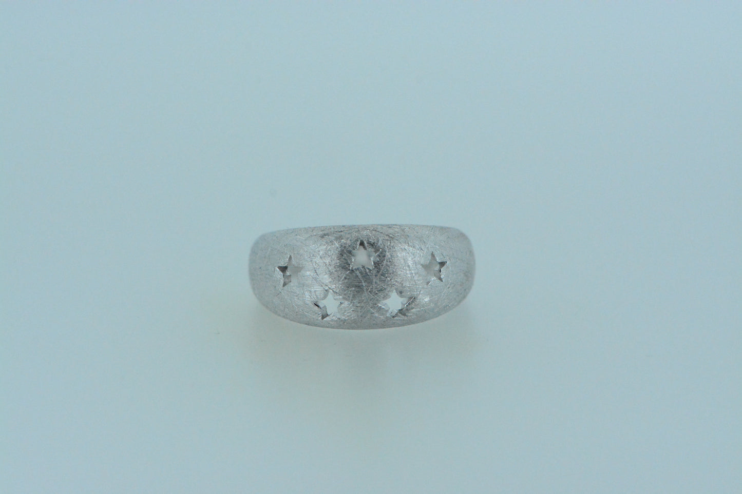 Brushed Dome Stars Ring