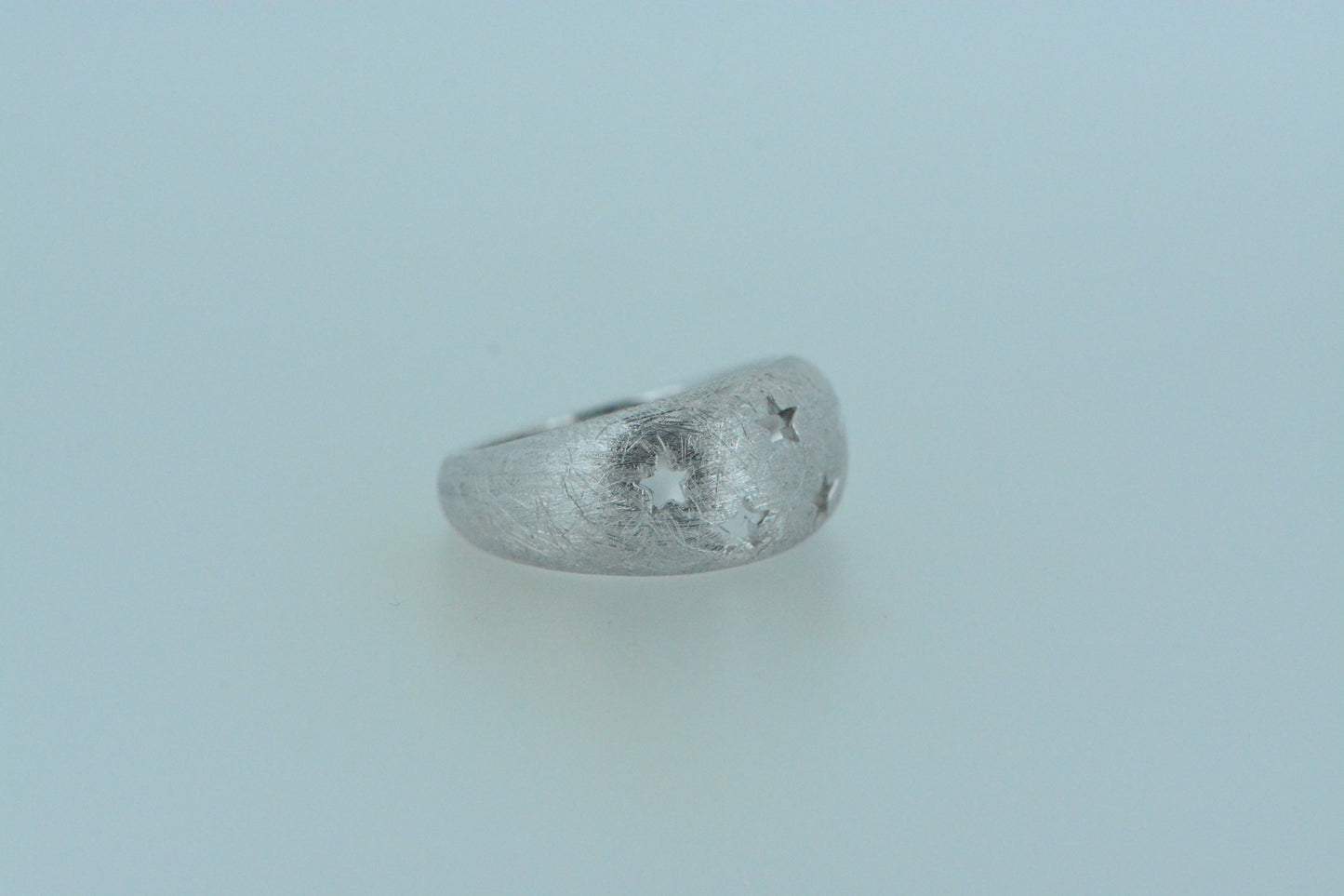 Brushed Dome Stars Ring