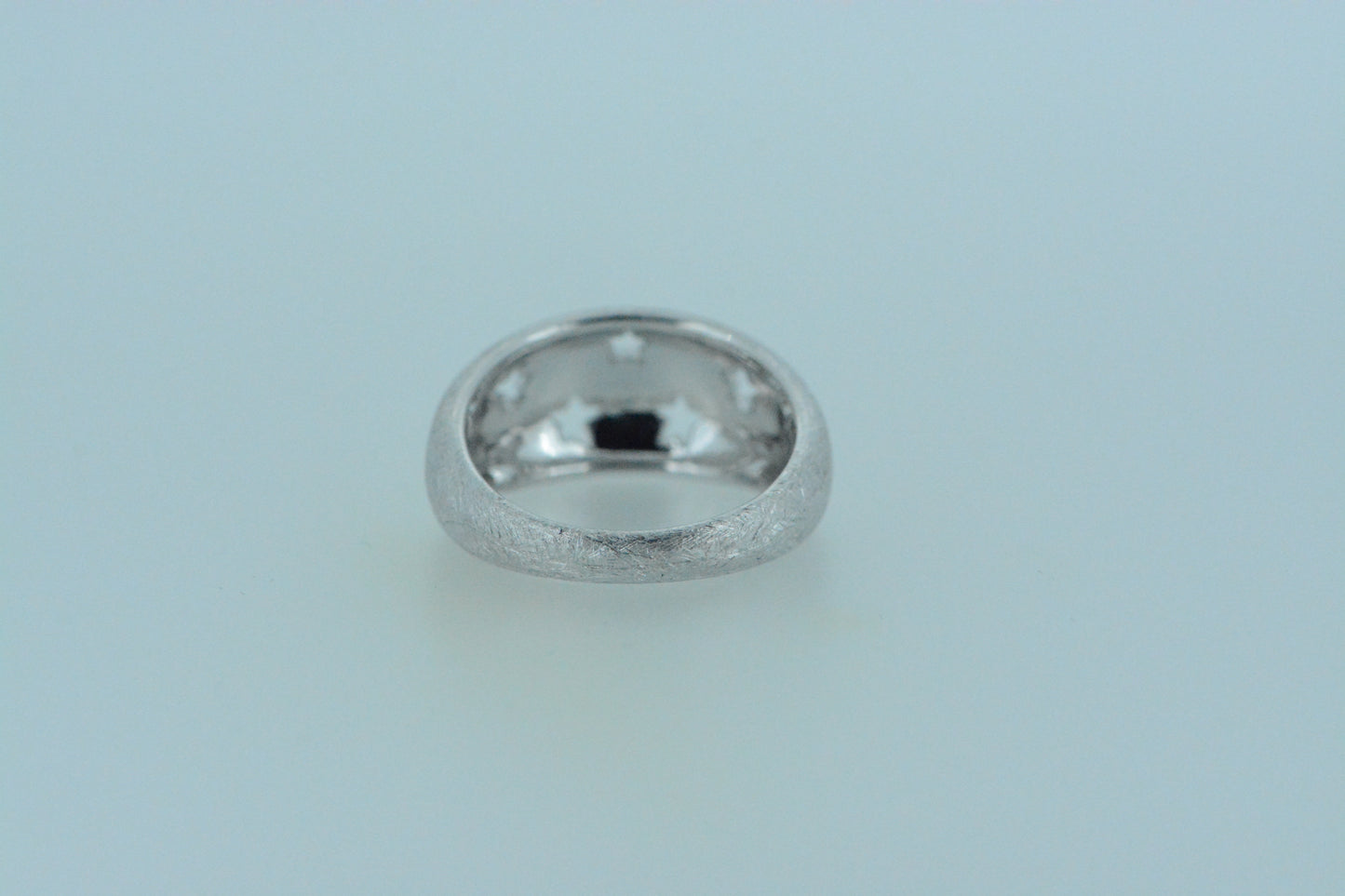 Brushed Dome Stars Ring
